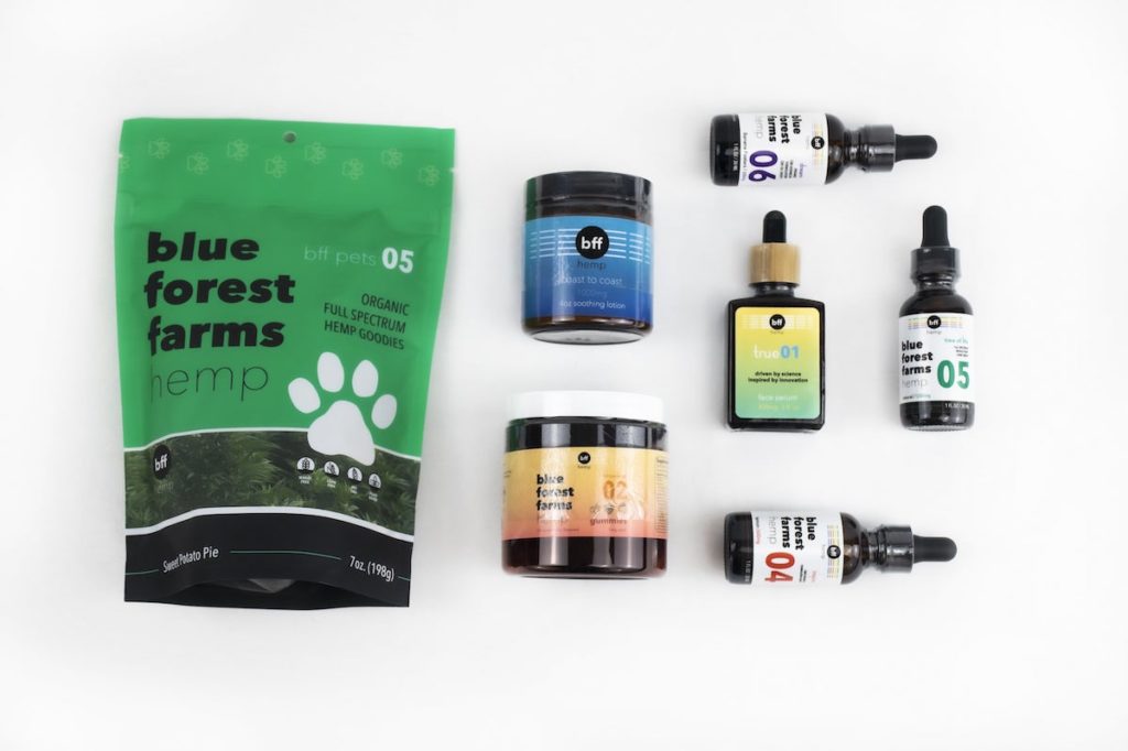 blue forest farms hemp cbd products